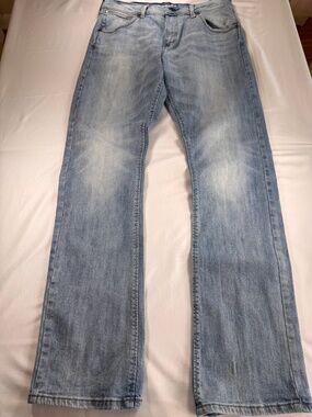 Wrangler Retro Slim Boot Jeans Men's 33x36 Light Wash Stretch Western Denim